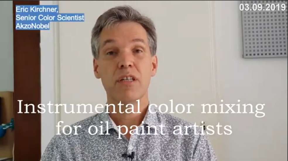 03.09.2019 Color mixing with oil paints, using a low-cost color instrument
