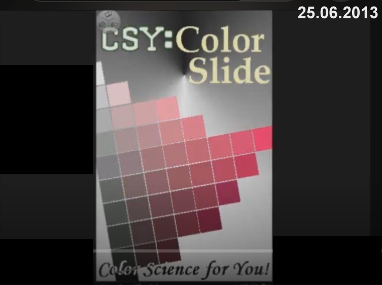 25.06.2013 Launching another app based on color science